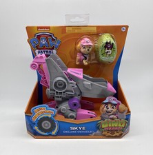 New PAW Patrol Dino Rescue Skyes Deluxe Rev Up Vehicle with Mystery Dinosaur NIB