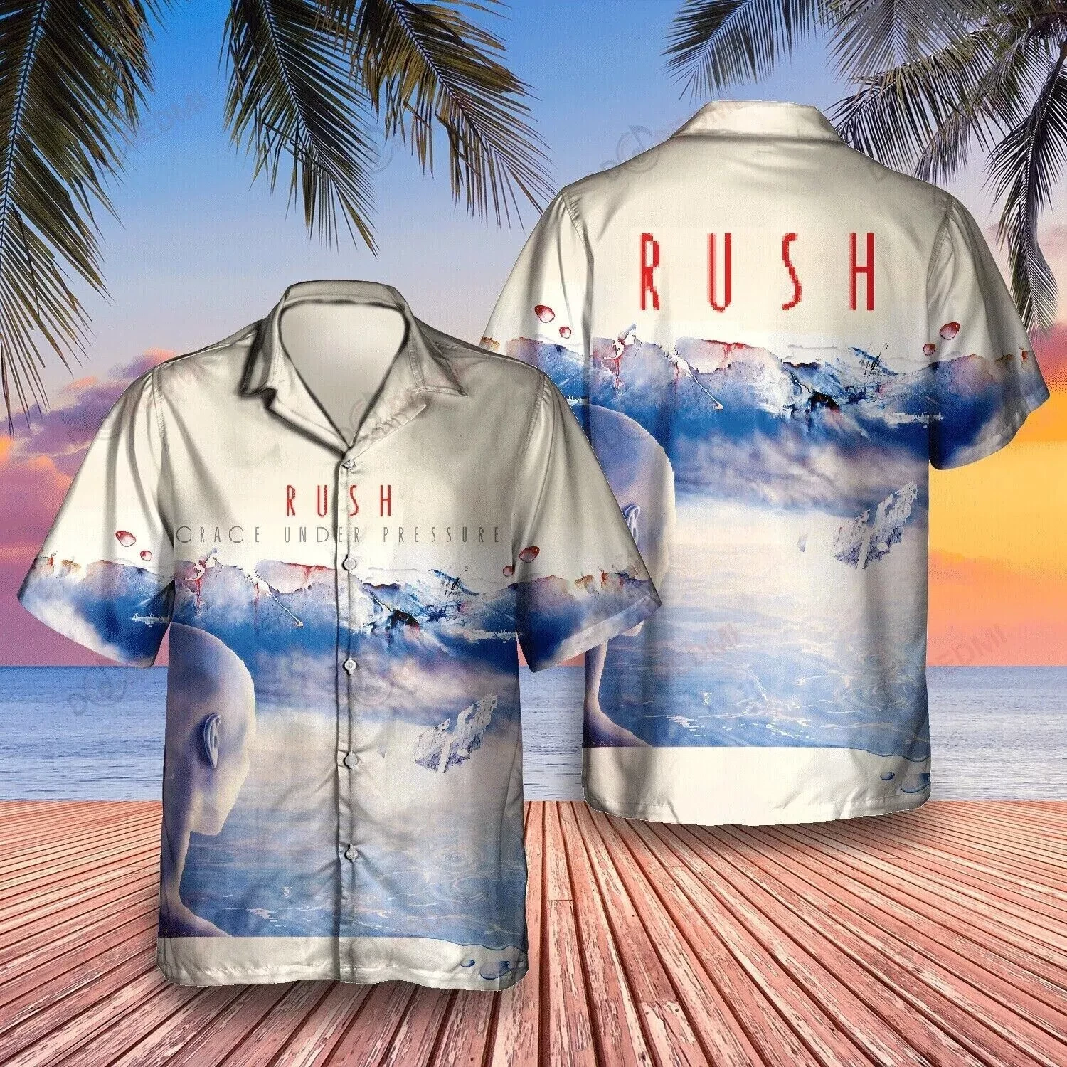 Grace Under Pressure Rush Band Hawaiian Shirt