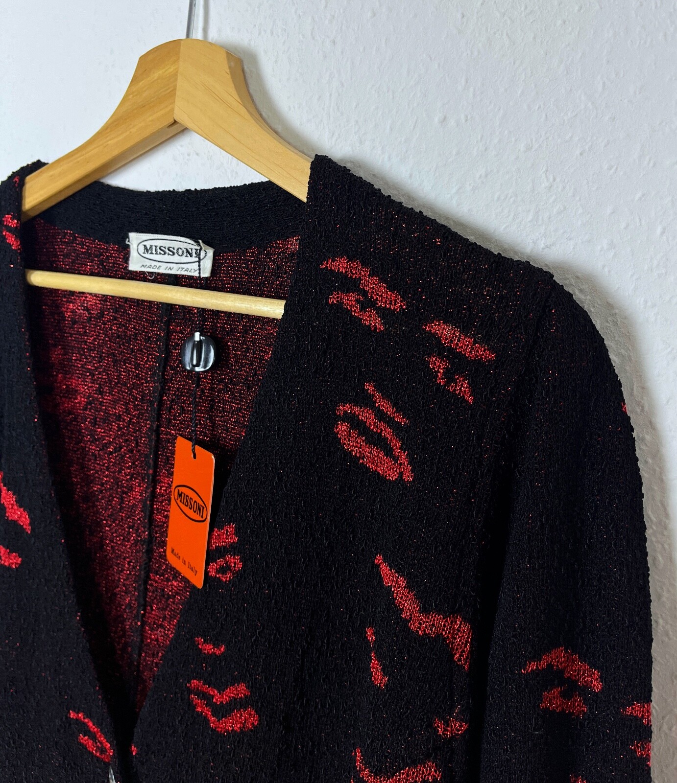 Stunning Rare Vintage 80's MISSONI Faces Cropped Designer Jacket Top Size M image 10