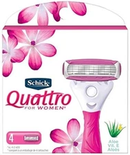 Schick Quattro For Women Refill Cartridges, 4 ct