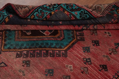 Tribal Semi-Antique Hand-knotted Traditional Wool Rug Geometric Nomad Carpet 4x6 - Picture 16 of 21