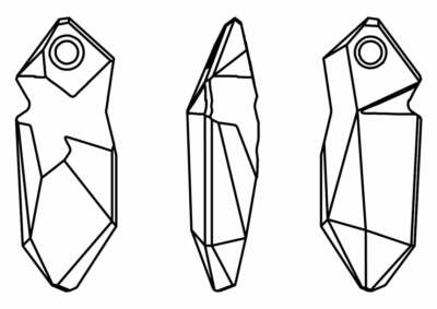 Kaputt pendant 6913 Swarovski 28mm dorado | eBay