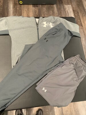 Big Boys Under Armour Track Suit with Shorts Size XL UK