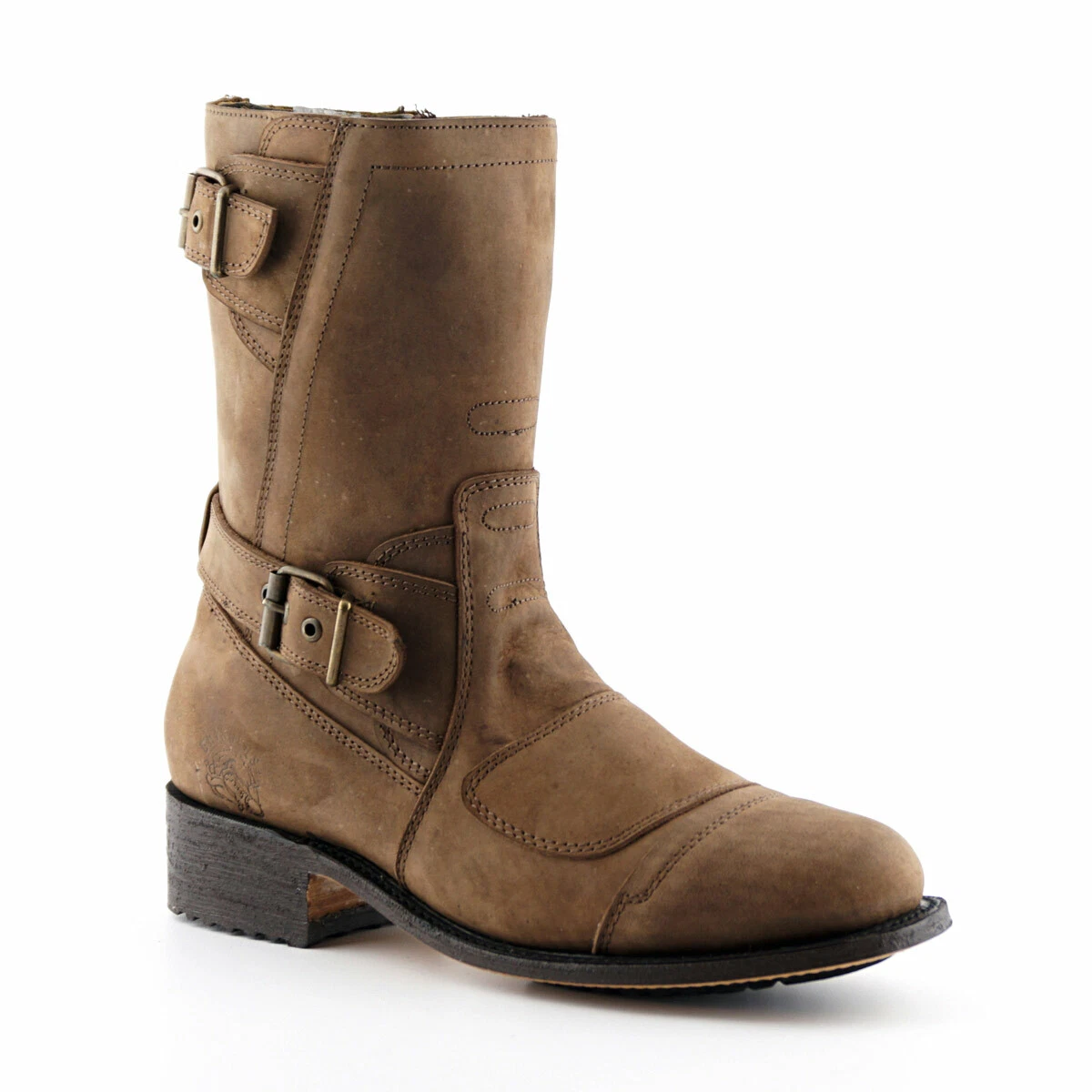 Goodyear men's welted genuine leather biker boots top