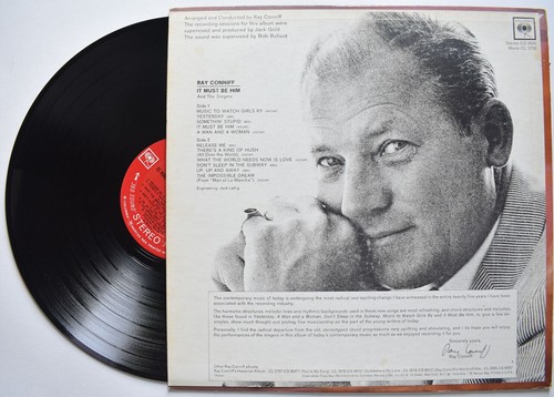 RAY CONNIFF IT MUST BE HIM SINGLE VINYL LP RECORD CS 9595 LOUNGE 1967 - Picture 2 of 5