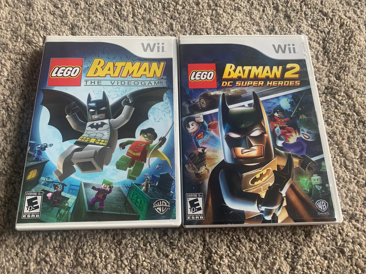 Lego Batman 1 And 2 Wii Bundle- Both Complete With Case, Manual And Games!