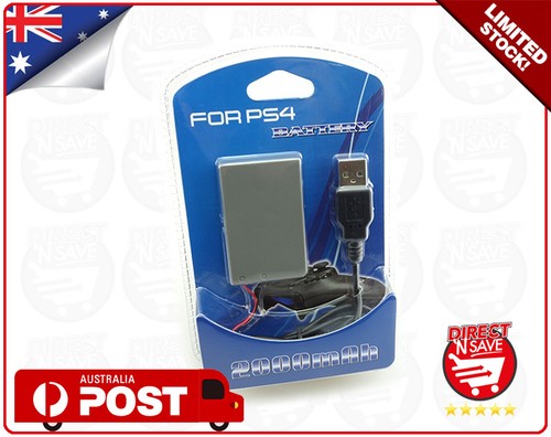 PS4 Battery + Cable For Sony Playstation 4 Controller 2000mAh Rechargeable Liion