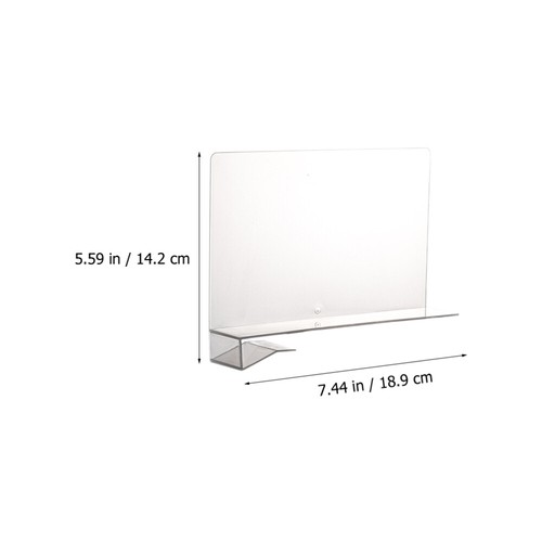 2pcs Trasparente Libreria Divisore Cucina Frigorifero Separatori per Desktop - Foto 7 di 12