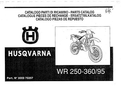 #ad #ad Husqvarna Parts Manual Book 1995 WR 250 amp; WR 360 $19.50