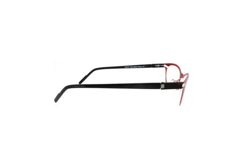 New Authentic Eye'DC V808 003 90s France Vintage Red Metal Eyeglasses Frame NOS - Picture 5 of 7