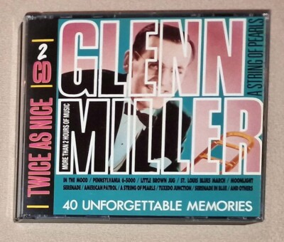 Doppel CD Box - Glenn Miller - 40 unforgettable Memories - Twice as Nice - CD´s