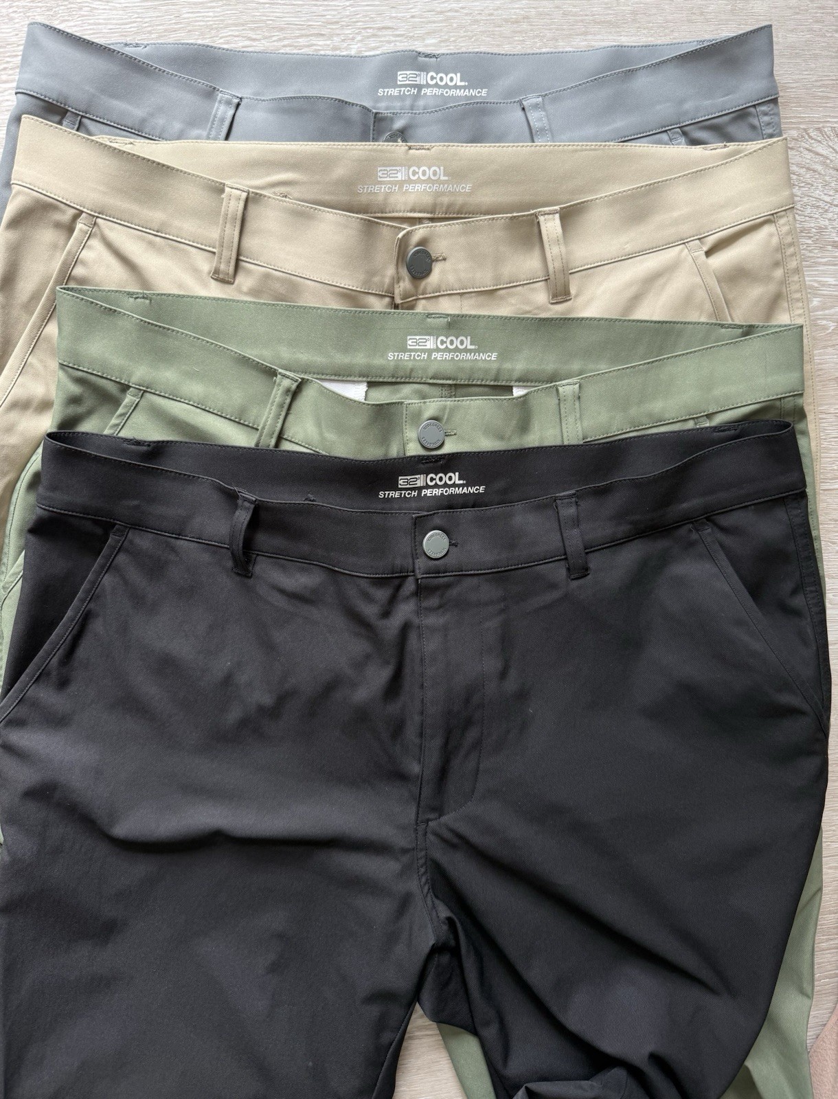 32 Degrees Cool Performance Pants, Green, black, … - image 6