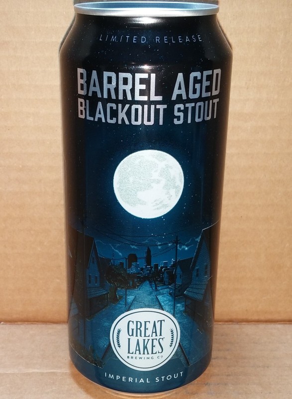 Barrel Aged Blackout Stout 16oz beer can Great Lakes Brewing Company 2023 EMPTY
