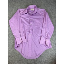Vintage 70s Kent Collection By Arrow Button Up Shirt Mens Medium Purple Classic