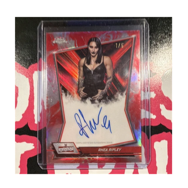 Topps 2026 Chrome WWE Rhea Ripley Red Brand Autographs Auto #RBA-RHE 1/5