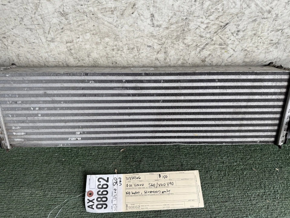 Volvo S60 V60 V90 2018 2019 2020 2021 turbo intercooler cargador aire OEM AX98662 Foto 2 de 4