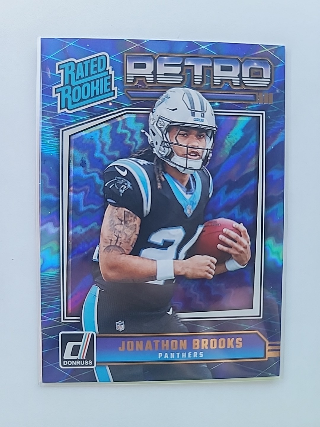 2024 Panini Donruss - Rated Rookie Retro Jonathon Brooks #3 (RC)
