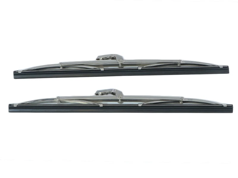 2 Premium Chrom Look Edelstahl Wischerblätter für Lancia Fulvia Scheibenwischer - Imagem 2 de 4