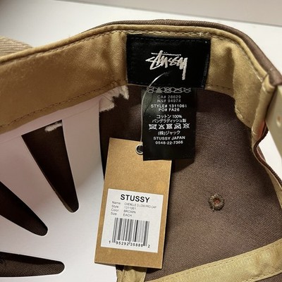 Stussy Chenille S Low Pro Cap brownラスト1点 Stussy Low Pro Chenille S Strapback Hat Brown Men's - SS25 - US