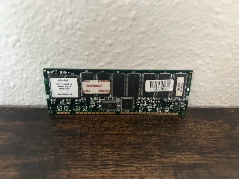 COMPAQ 256MB HYS72V16100GR-8 SIEMENS 16Mx72 SDRAM (2x128MB) 100MHZ - Image 3 of 4