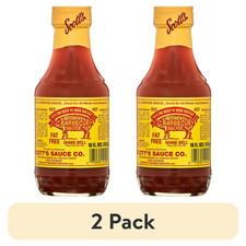  2 pack Scott's Red Hot barbecue sauce 16 FL Oz....