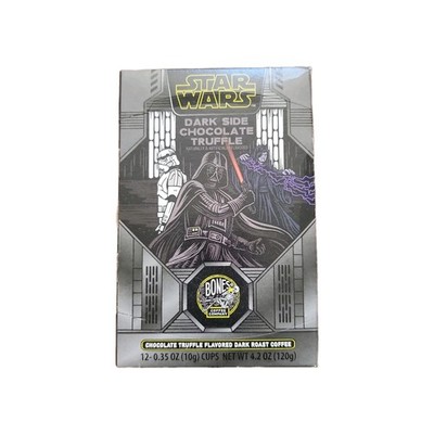 New Bones Coffee Star Wars Dark Side Chocolate Truffle K Cups Pods 12 count