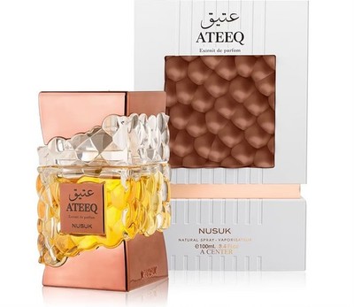 Nusuk Ateeq Extrait De Parfum 100ml Unisex Arabic Long Lasting Honey Tobacco