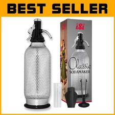 1 Quart Classic Soda Maker: Create Sparkling Cocktails & Fresh Beverages Easily