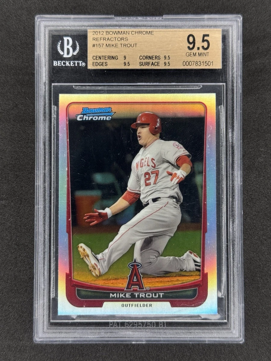 25+ Mike Trout Beckett Grading Services (BGS) 9.5 Graded Baseball
