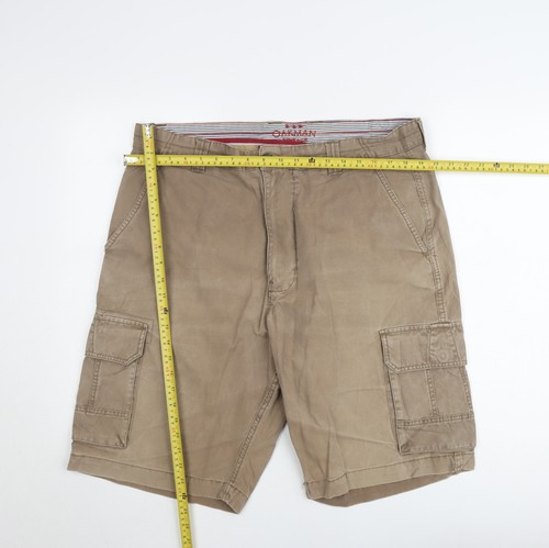 Oakman Cargo Shorts Herren Beige 38 W Vintage Baumwolle Freizeit - Bild 2 von 12
