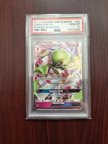 PSA 10 2017 Pokemon Sun & Moon Burning Shadows 93/147 Gardevoir GX