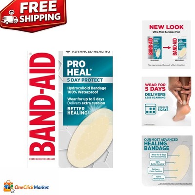 6 Sterile Waterproof Hydrocolloid Blister Bandages - Less Scarring Guaranteed!
