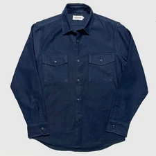 Taylor Stitch Utility Heavy Shirt Button Up Dark Blue
