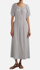 DOEN Women's Gray Brighton Striped Juno Maxi Dress Size S
