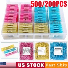 500/200x Waterproof Heat Shrink Wire Connectors Seal Butt Splice Crimp Terminals