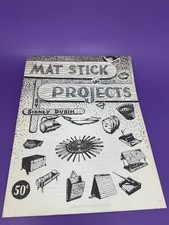 Craft Sticks Projects 1957 Instruction Booklet - Cleveland Crafts Sidney Dubin
