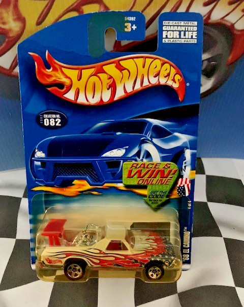 Hot Wheels 2002 Star-Spangled Series 4/4 082 Chevrolet  '68 El Camino WHITE 5SP