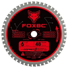 6-1/2 Inch Metal and Stainless Steel Cutting Circular Saw Blade, 48T TCG, 5/8" A