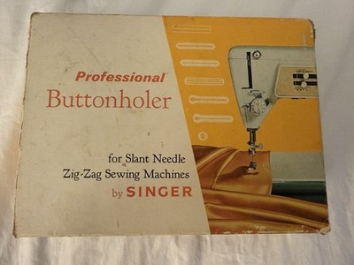 Vintage Singer Professional Buttonholer For Slant Needle Zig-Zag Sewing Machines