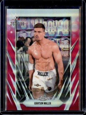 2026 Topps Chrome WWE #137 Grayson Waller Magenta Refractor #/399