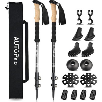 Nordic Walking Stöcke Teleskop Wanderstöcke Aluminium Damen Herren