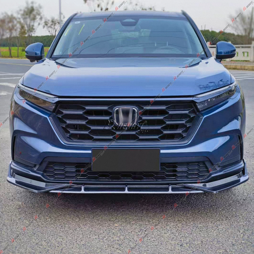 For 2023-25 Honda CRV CR-V JDM V Style 3pc Gloss Black Front Bumper Lip Splitter - Picture 6 of 10