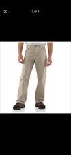 Men  s Carhartt Loose Fit Canvas Pants Tan/Khaki 40x30 BN-0151M Brand new x2