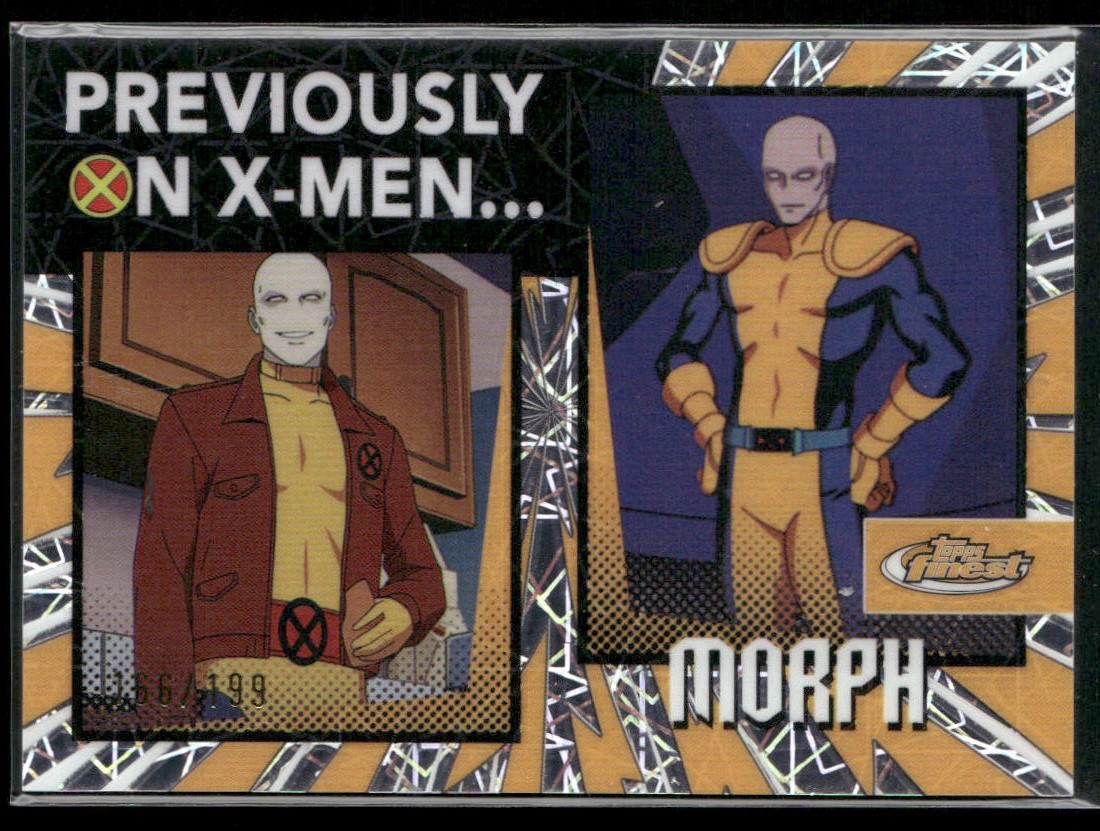 Morph 2025 Topps Finest X-Men '97 #PO-5 Previously on X-Men Laser /199