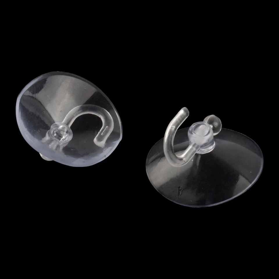 Home Kitchen Bathroom 40mm Dia Suction Cup Hook Wall Hangers Clear 5Pcs - Image 3 of 4