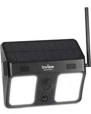 Bell & Howell BHSLC1-BK InView 1080p Outdoor Solar Floodlight Black Camera