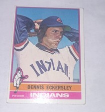 Topps 1976 Dennis Eckersley #98 Indians Rookie Base Set Baseball Card MLB. rookie card picture