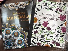 Coloring Book Set - Relaxing Mandalas, Coloring For Tranquility : Stress Relief