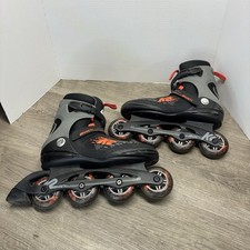 K2 Kinetic 80 M Inline Skates Men  s Size 9.5 Black Red Recreational Rollerblades