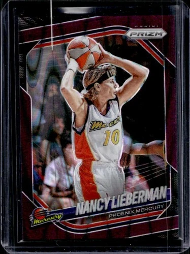 2025 Panini WNBA Prizm Nancy Lieberman Purple Seismic #/175 Mercury